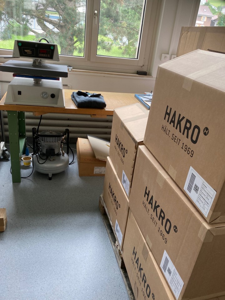 Produktion Textildruck